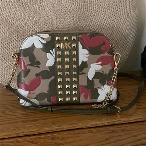 Michael Kors Studded Camouflage Crossbody Bag